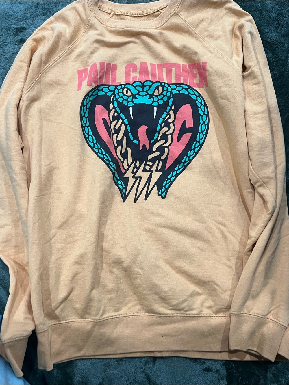 Paul Gaither Beige Graphic Crewneck Sweatshirt